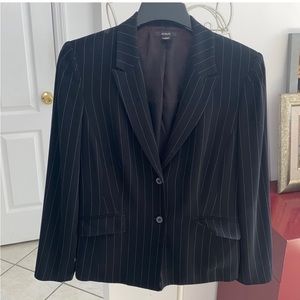 Alfani Black and White Pinstripe Blazer